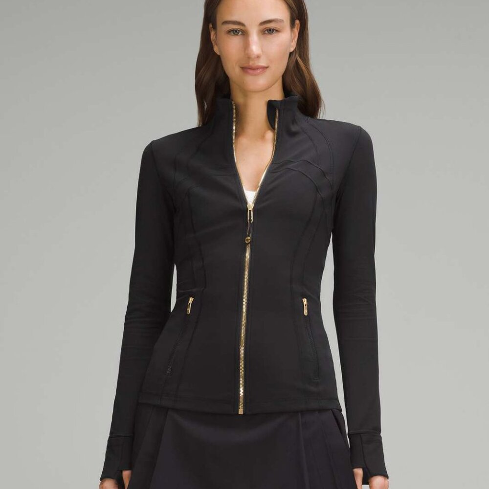 NWT Lululemon Define Jacket *Nulu (Hip Length) — Black & Gold